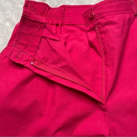 Vintage Deadstock 1990 NWT Koret High Waist Straight Leg Mom Pants in Fuchsia 12 - Picture 7 of 16